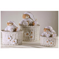 Set 3 scatole ovali Tato